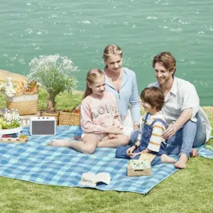 ⛱️ Songmics Picknickdecke in Grün/ Weiß(200x200 cm) für 14,99€
