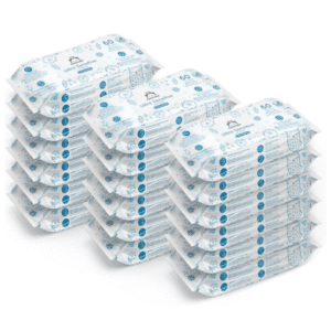 MEGA günstig! Mama Bear Ultra Sensitive Baby Feuchttücher, unparfümiert (18 Packungen mit je 60) - insgesamt 1080 Feuchttücher)! 👶