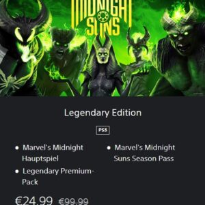 Marvel's Midnight Suns - Legendary Edition (PS4 / PS5) je 19,99€ statt 34,94€