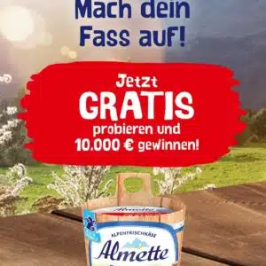 Almette Frischkäse gratis testen 🥐 Nur noch kurze Zeit! 🚀