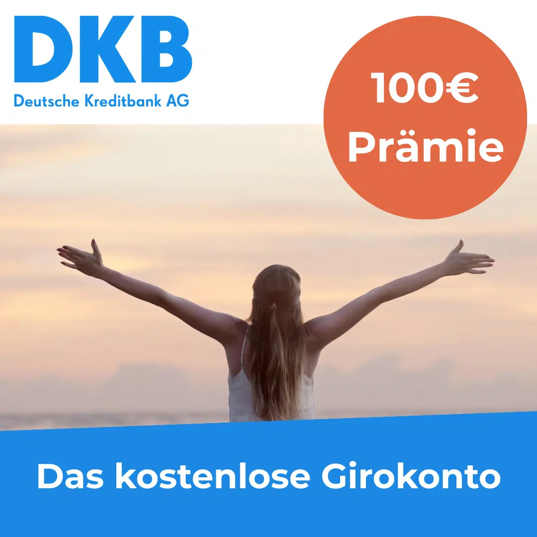 Thumbnail 100€ Bonus 🔥 Kostenloses DKB Girokonto inkl. Visa Debitkarte