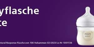 Gratis Philips Avent Babyflasche
