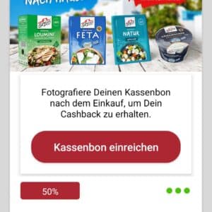 50% Rabatt für Greco Produkte (u.a. Feta und Hirtenkäse) bei scondoo & Angebot bei Kaufland