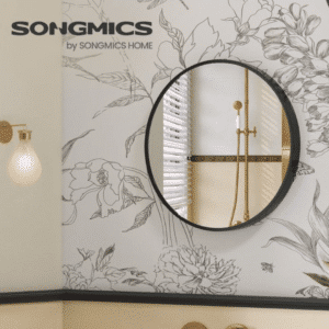 SONGMICS Wandspiegel rund & moderne Ästhetik für 21,99€ (statt 27€)
