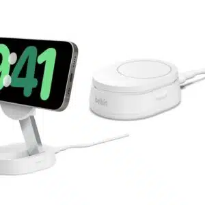 Belkin Verstellbare, kabellose, magnetische Ladestation mit Qi2 (15 W) inkl. 20-W-USB-C-Netzteil und 1,5-m-USB-C-Kabel für 33,89€ (statt 41,52€)