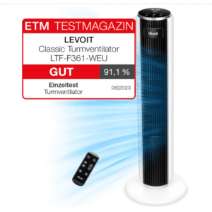 19% Rabatt 💨 Levoit Turmventilator - mit Schlafmodus