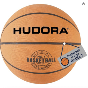 HUDORA Basketball Größe 7 - Indoor & Outdoor - 24cm Durchmesser
