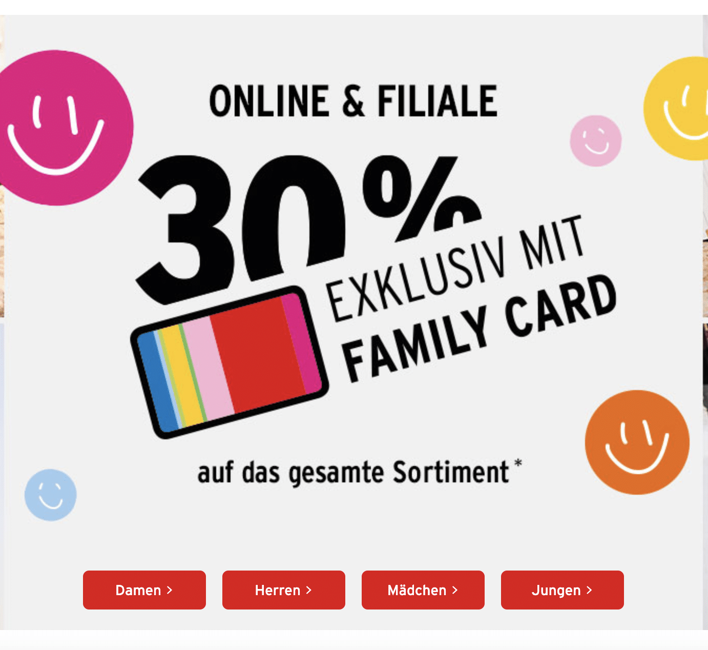 Thumbnail ❤️ Ernsting's Family: 30% auf das gesamte Sortiment