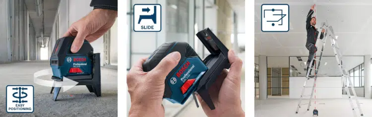 Bosch Kreuzlinienlaser GCL 2-15 mit flexibler Drehhalterung RM 1