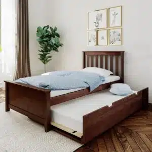 Preisfehler? 🤯 Max & Lily Kinderbett aus Kiefernholz inklusive Lattenrost + ausziehbar für 155€ inkl. Versand