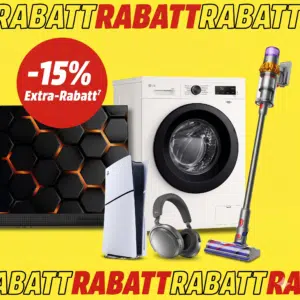 Thumbnail 15% Rabatt auf bereits reduzierte Artikel für MyMediaMarkt Kunden