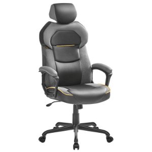 Songmics Gamingstuhl PU mit verstellbarer Kopfstütze & Wippfunktion für 97,99€ (statt 136€)