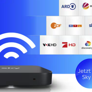Sky TV für eff. 5,83€/Monat ✔️ private Sender in HD ✔️ Discovery+ GRATIS ✔️ dank 50€ Wunschgutschein ✔️ inkl. Sky Stream Box