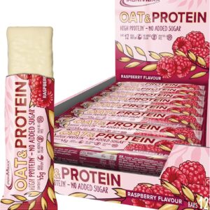 nur 0,60 pro Riegel 💪12x mit je 45g IronMaxx Oat & Protein Bar - Raspberry