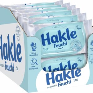 💧 Hakle Feucht Pur im 12er-Pack (504 Feuchttücher) 💧 ohne Zusatzstoffe und biologisch abbaubar