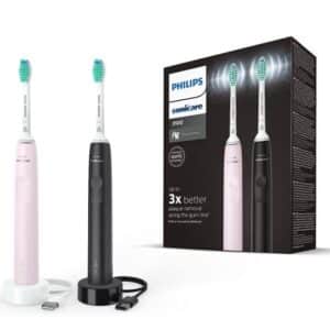Philips Sonicare 3100 Series HX3675/15 Doppelpack für nur 49,99€! ✔️ in Schwarz und Sugar Rose