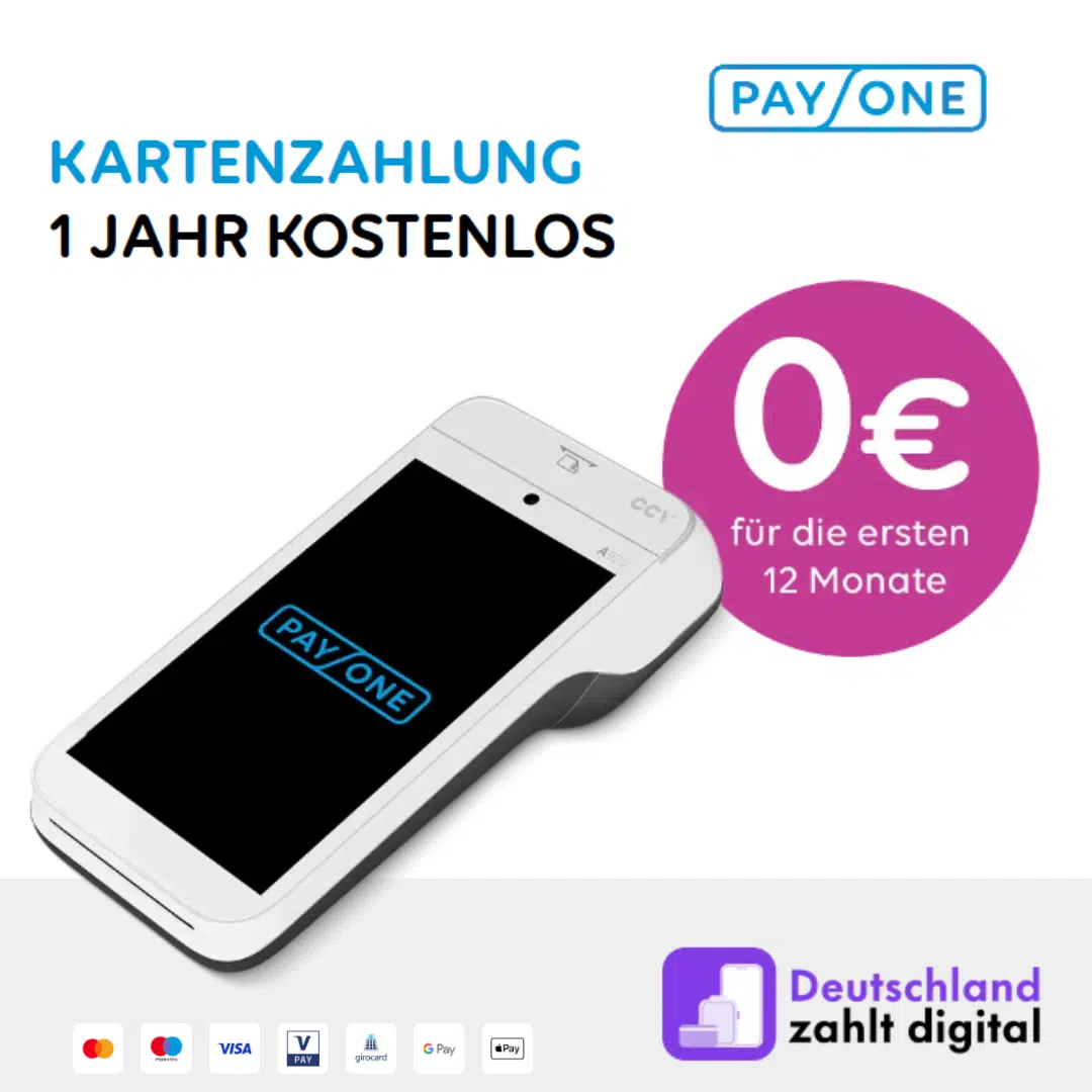 Thumbnail 💳 Payone Aktion: 0€ im ersten Jahr – Euer Partner fürs bargeldlose Kassieren!