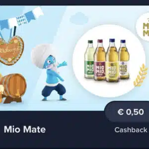 0,50€ Cashback auf Mio Mio Mate Getränk bei Marktguru