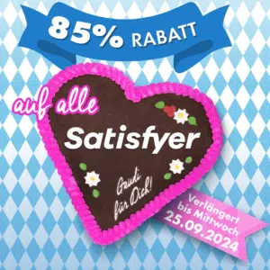 Bis zu 85% auf alle Satisfyer Produkte - z.B.  Satisfyer Pro 2 Generation 3 für 24,49€ (statt 34€)