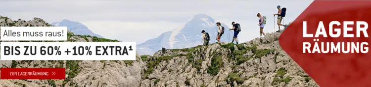 Bergfreunde Lagerräumung