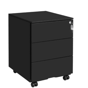 SONGMICS Rollcontainer Mattschwarz ✅ 3 Schubladen für 68,99€ (statt 86€)