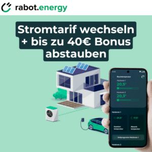 ⚡️ rabot.energy: Dynamischer Ökostrom für Haushalt &amp; E-Auto + bis zu 40€ Bonus