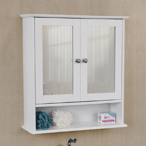 Vasagle Spiegelschrank mit Doppeltür für 25,99€ (statt 36€)