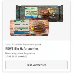 REWE Produkttest - REWE Bio Hafercookies