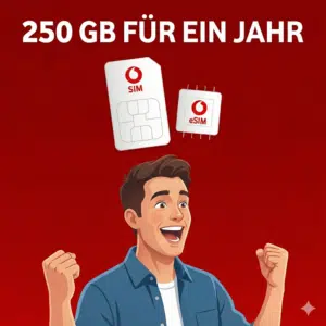 Thumbnail Direkt fürs ganze Jahr 📱 250GB Allnet + 2400 Min. o. SMS ins EU-Netz für 99,99€ (Vodafone CallYa Jahrestarif Prepaid)