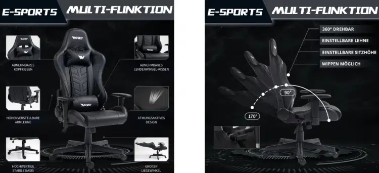 MUWO DEV1L Gamingstuhl