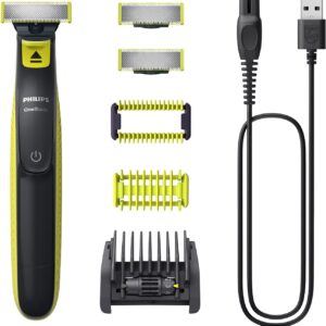 Philips OneBlade Face&amp;Body 🔪 Elektrischer Rasierer, Trimmen, Stylen,  5-in-1 Trimmaufsatz +2 Körperaufsätzen, Intimrasierer für 37,99€ (statt 46€)