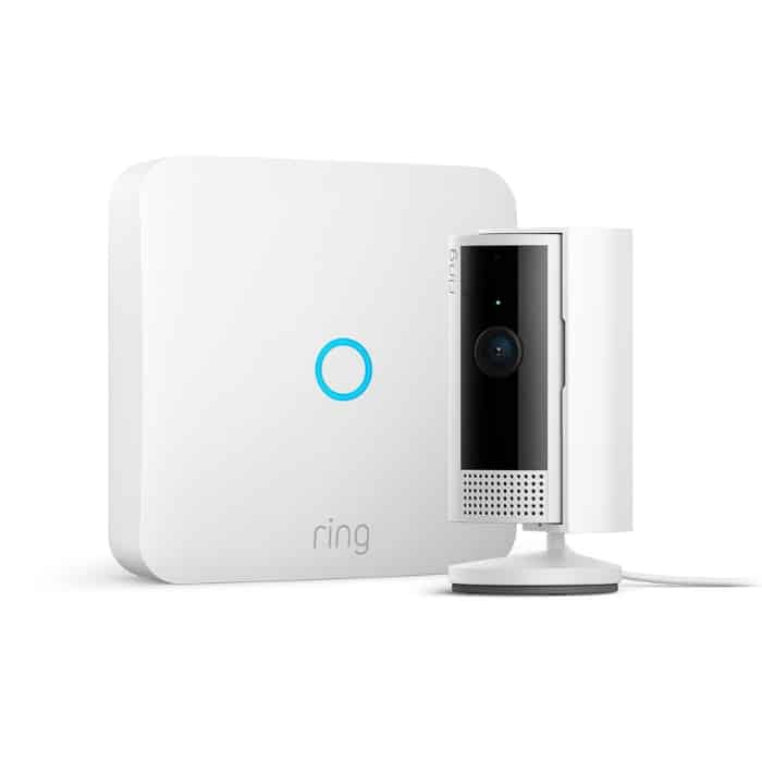 Ring Intercom, daneben Ring Indoor Kamera