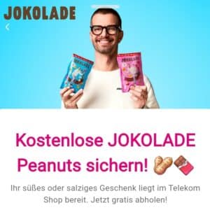 Kostenlose Jokolade Peanuts mit Telekom Magenta Moments sichern – ab 17.10.24!