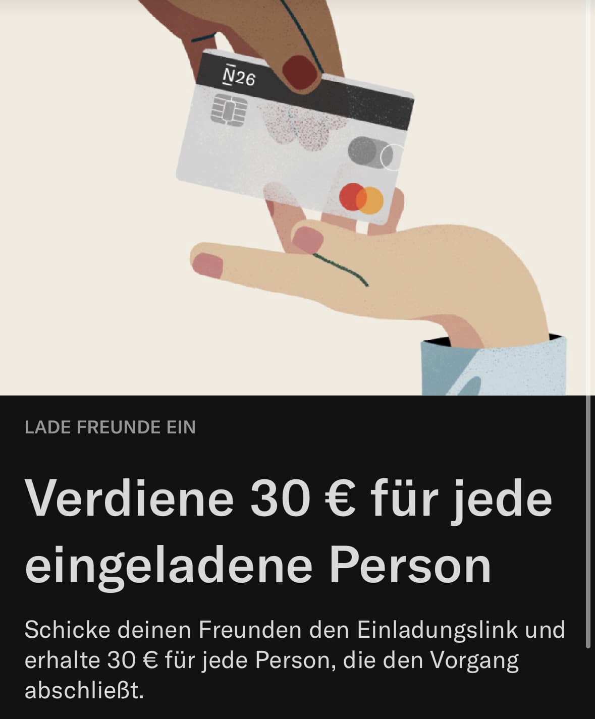 N26 [KwK]: 30€ Prämie für Werber