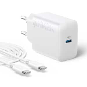 Anker 20W USB C Ladegerät, Anker USB-C Wandladegerät, Kompatibel mit iPhone & 1,50m USB C Kabel für nur 3,99€ (statt 12,99€)