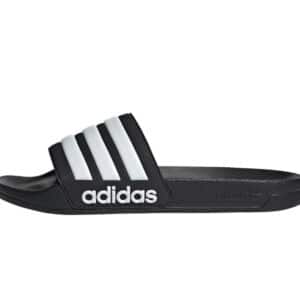 adidas Unisex Adilette Shower Slides Schlappen in schwarz/weiß für 14€ (statt 22,37€)