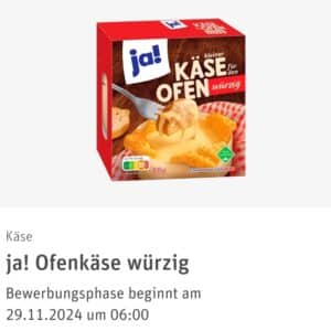 REWE Produkttest : ja! Ofenkäse würzigKäse