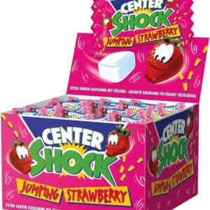 Center Shock Jumping Strawberry, Box mit 100 Kaugummis 400g für 3,09€ (statt 6,79€)