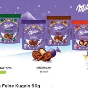 Milka Feine Kugeln 90g GRATIS genießen dank 100% GzG (Marktguru)! 🤩
