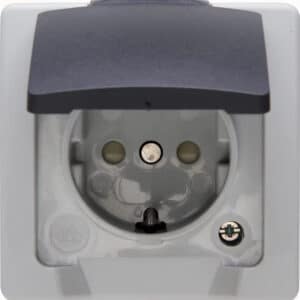 Kopp Nautic 1-fach Schutzkontakt-Steckdose mit Klappdeckel in grau für 2,79€ (statt 3,81€)