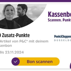 500 DC-Punkte bei P&C [lokal - personalisiert]