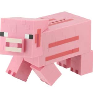 Minecraft Schweinchen-Spardose - Offiziell lizenziertes Minecraft Merchandise, Kinder-Sparschwein in pink für 9,99€ (statt 17,99€)