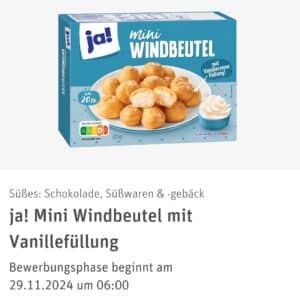 ✅ REWE Produkttest : ja! Mini Windbeutel mit Vanillefüllung