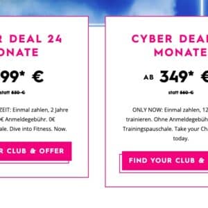 John Reed Fitnessstudio: 24 Monate für 399 € (statt 830 €)