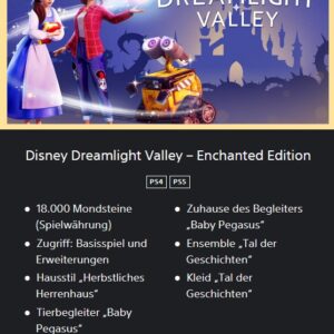 Disney Dreamlight Valley | (Standard Edition für PS / Xbox / Switch) 29,99€ statt 34,85€ | (Magical Edition für PS / Switch) 37,49€ statt 49,99€ | (Enchanted Edition für PS / Xbox) 55,99€ statt 79,99€