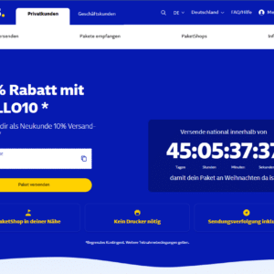 10% Rabatt bei GLS, Haustürzustellung ab 3,91€