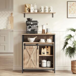 VASAGLE Sideboard mit Schiebetür für 58,99€ (statt 90€)