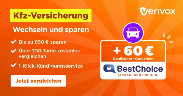 Verivox Kfz!🤑 60€ Bonus vom Doc!💸