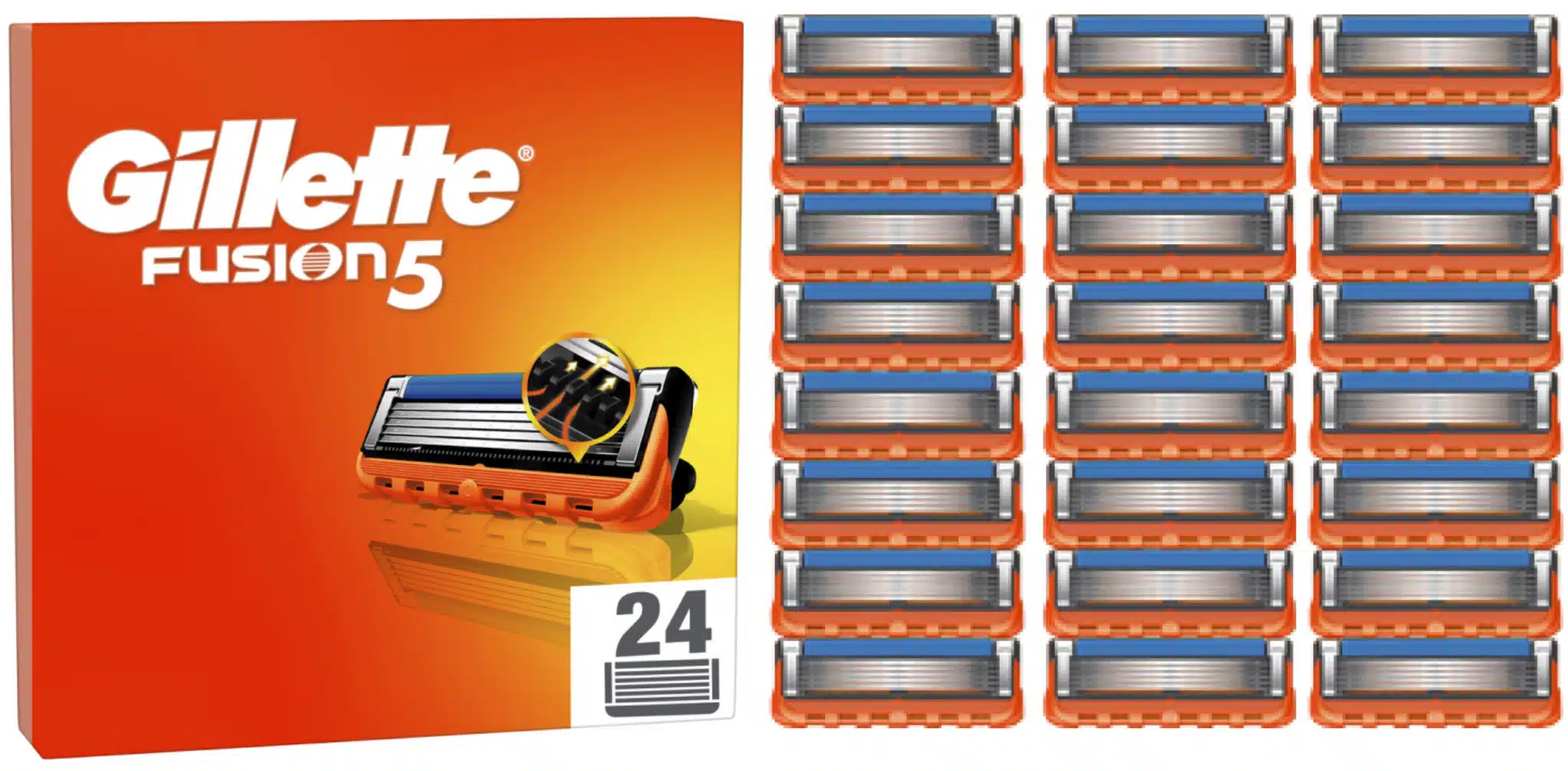 24 Ersatzklingen Gillette Fusion5