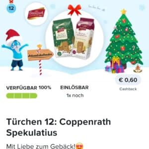 0,60€ Cashback auf Coppenrath Spekulatius bei Marktguru & scondoo